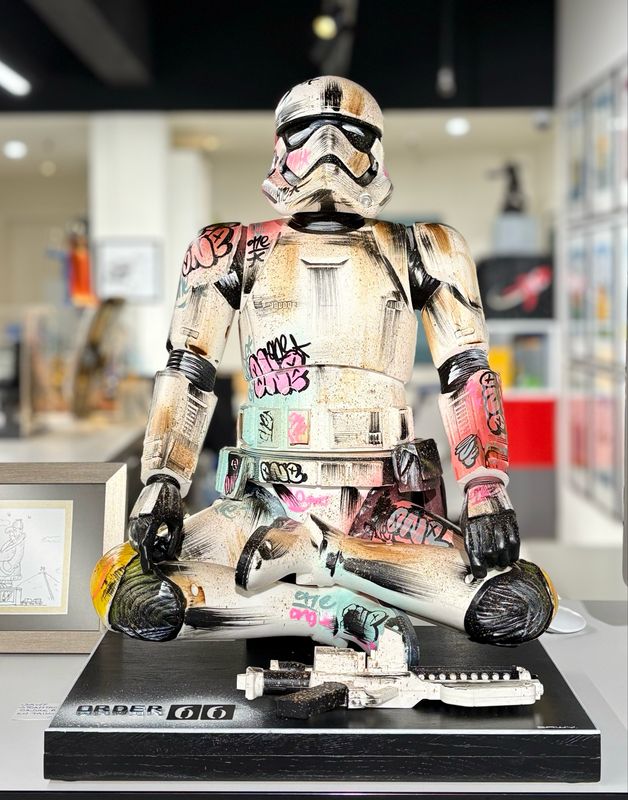 SAWY, Stormtrooper, Ordre 66, En tailleur, Oeuvre originale, 57cm.