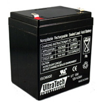 Ultratech Power Products UT 1240 12V 4.5Ah Sealed Lead Acid Alarm Battery