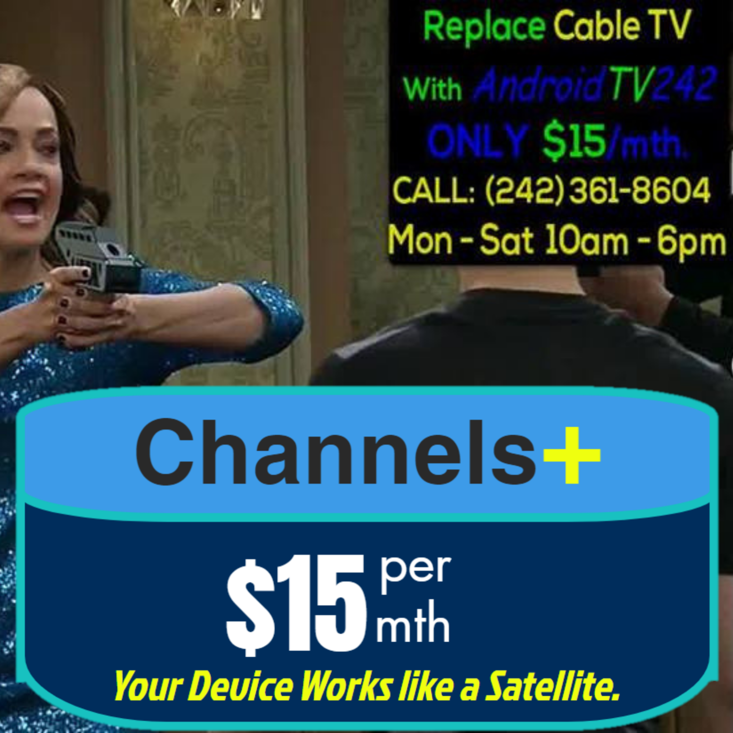 Channels+ (1 Month) IPTV Package - Over 5000 Channels, All Sports Packages, Movie Channels, etc.  (Miami Channels and Local Channels ZNS, Cable 12 Included.) FOR FIRE STICKS & ANDROID BOXES.
