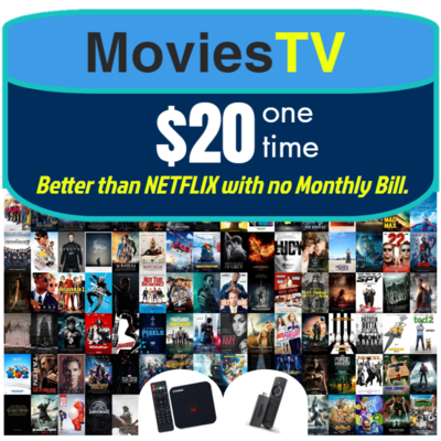 MoviesTV Package - FOR FIRE STICKS & ANDROID BOXES. (INCLUDED WITH ANDROID BOX PURCHASE) Watch Unlimited Movies and TV Shows. NO MONTHLY BILL. Allows you to Update it! MoviesTV Package - FOR FIRE STICKS & ANDROID BOXES. (INCLUDED WITH ANDROID BOX PURCHASE) Watch Unlimited Movies and TV Shows. NO MONTHLY BILL. Allows you to Update it!