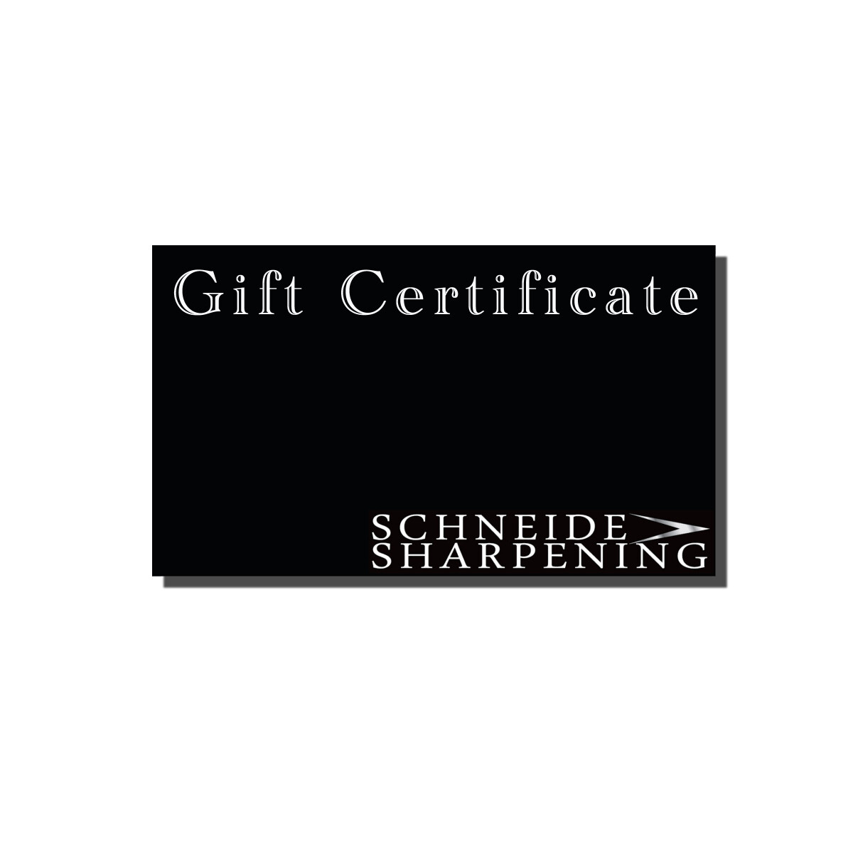 Schneide Sharpening Gift card