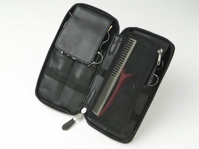 8 Scissor Black Zippered Case