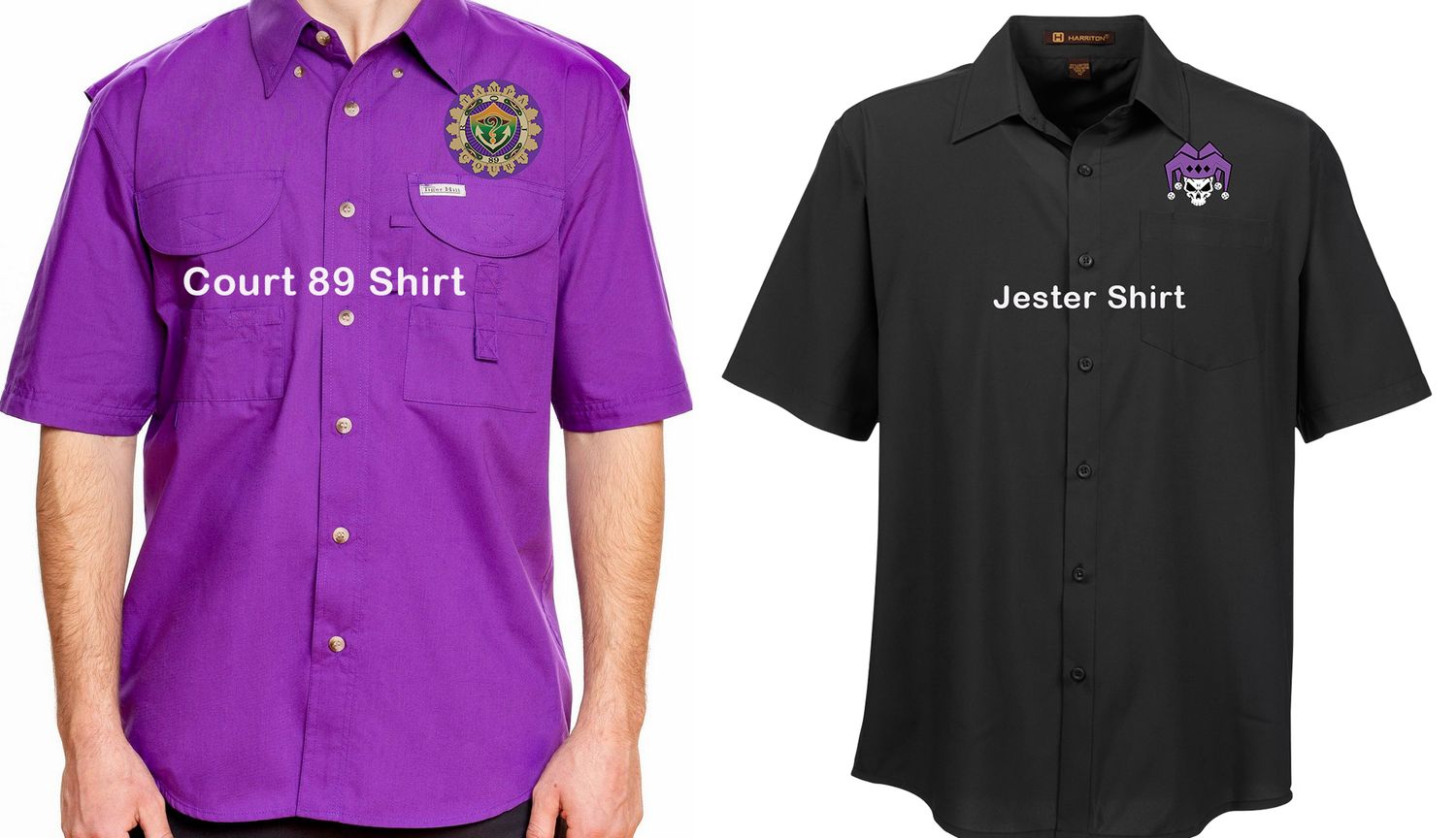 Jester and Court 89 shirts