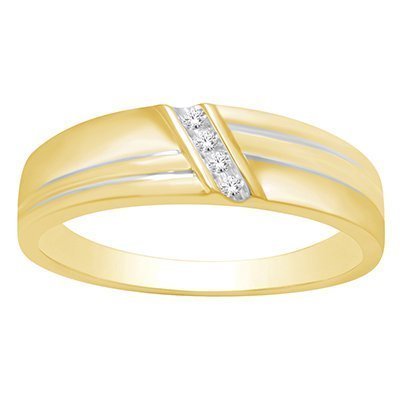 10K 0.04-0.05CT D-RING BAND MEN'S RDS