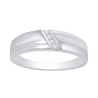10K 0.04-0.05CT D-RING BAND MEN'S RDS