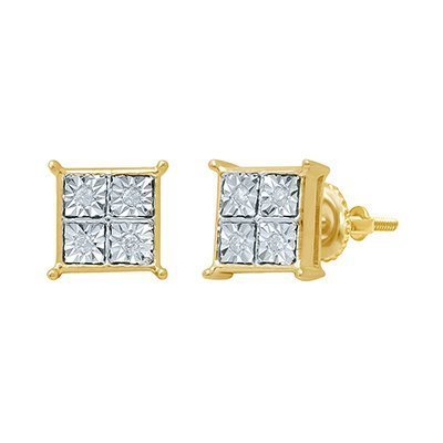 10K 0.04CT D-EARRING LDS RDS FANUC