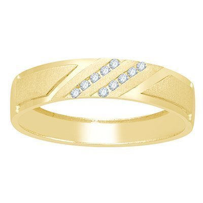 10K 0.05-0.06CT D-RING BAND MACHINE LDS  RDS