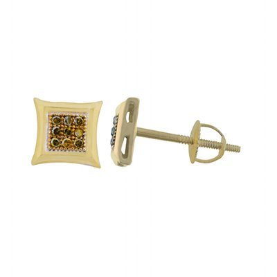 10K 0.05CT D-EARRINGS RDS CAN MICRO PAVE KITE