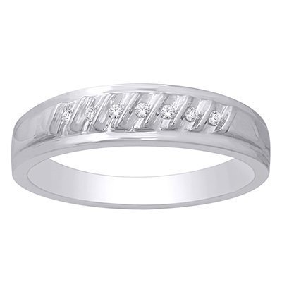 10K 0.06-0.07CT D-BAND RING MEN'S RDS