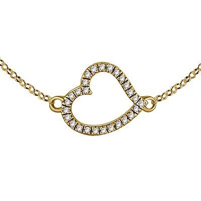 10K 0.06CT D-PENDANT WITH CHAIN LDS RDS