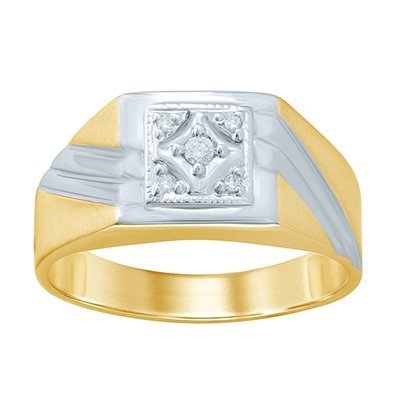 10K 0.06CT D-RING MENS MENS