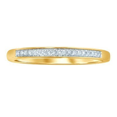 10K 0.07-0.08CT D-RING BAND LDS RDS