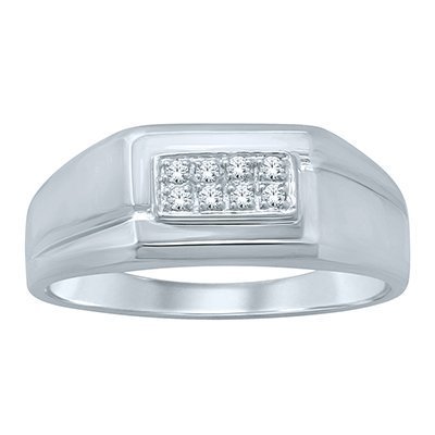 10K 0.07-0.09CT D-RING MEN RDS