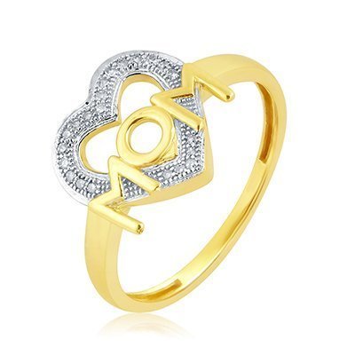 10K 0.07CT D-RING LDS RDS "MOM"