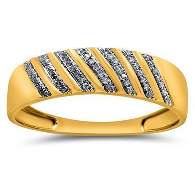 10K 0.07CT D-RING MENS RDS