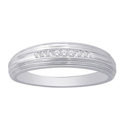 10K 0.08-0.11CT D-BAND RING MEN RDS