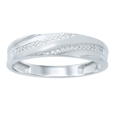 10K 0.08CT D-RING MEN RDS