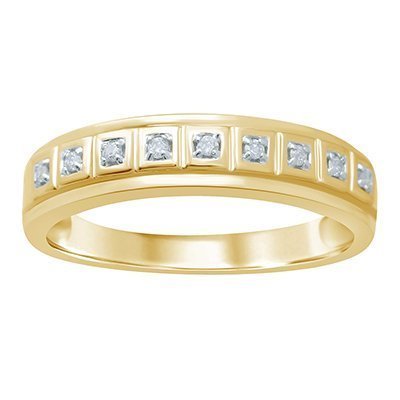 10K 0.09-0.10CT D-RING MEN RDS