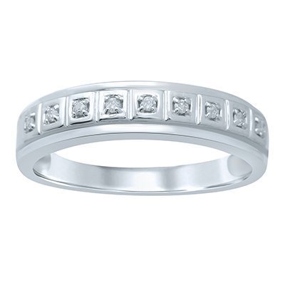 10K 0.09-0.10CT D-RING MEN RDS