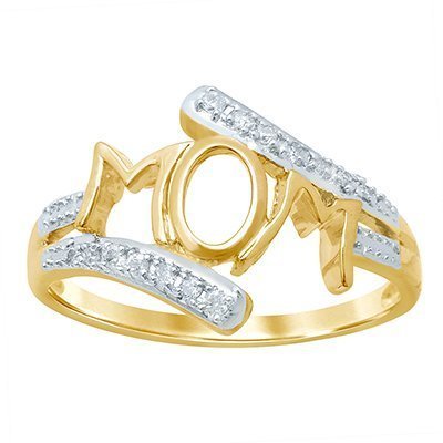 10K 0.09-0.11CT D-RING LDS RDS "MOM"