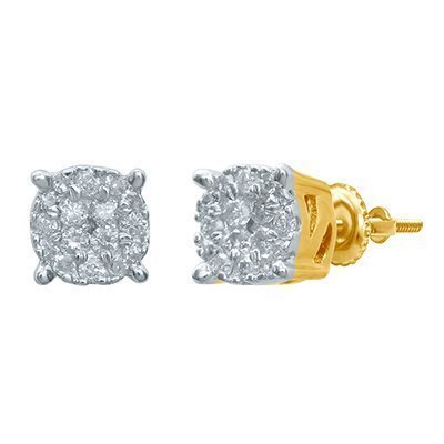 10K 0.09-0.13CT D-EARRINGS RDS