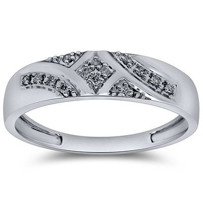 10K 0.09CT D-RING BAND MEN MP
