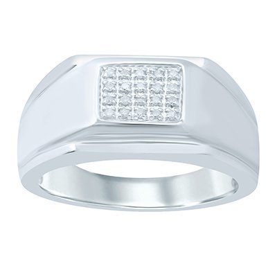 10K 0.10-0.11CT D-RING MEN RDS