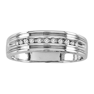 10K 0.10CT D-BAND MEN RDS