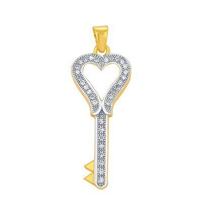 10K 0.10CT D-PENDANT LDS RDS MP