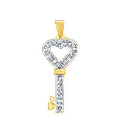 10K 0.10CT D-PENDANT LDS RDS MP KEY