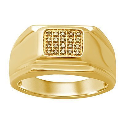 10K 0.10CT D-RING MENS RDS CAN