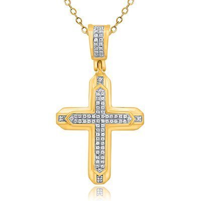 10K 0.11-0.12CT D-PENDANT RDS