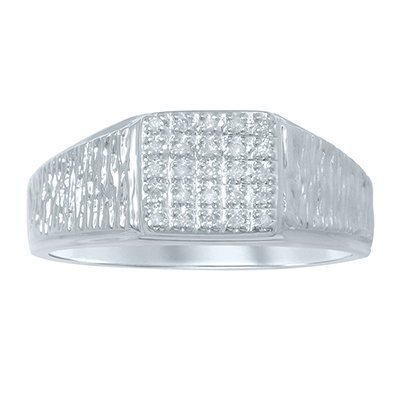 10K 0.11-0.12CT D-RING MENS RDS