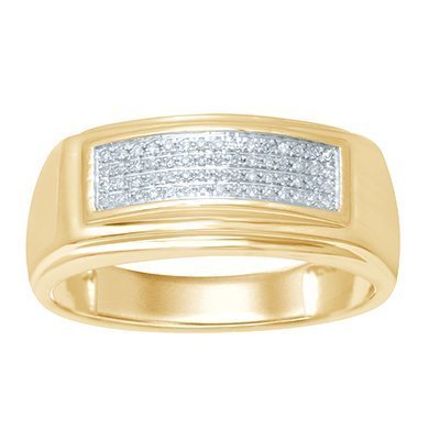 10K 0.11-0.15CT D-RING MEN RDS