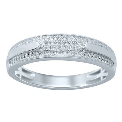 10K 0.12-0.13CT D-RING BAND MENRDS