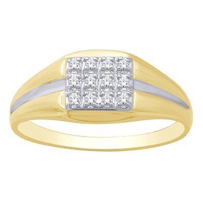 10K 0.12-0.13CT D-RING MENS RDS