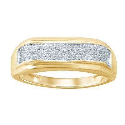 10K 0.12-0.14CT D-BAND RING MEN RDS MP