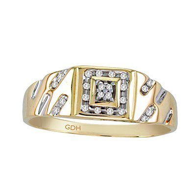 10K 0.12-0.14CT D-RING MEN RDS