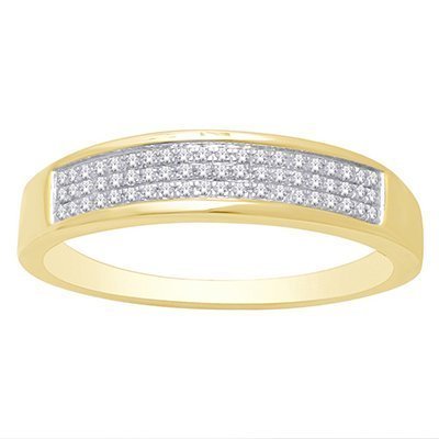 10K 0.12-0.15CT D-BAND RING MEN RDS