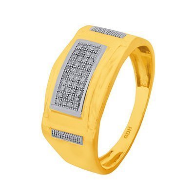 10K 0.12CT D-RING MEN'S RDS MP