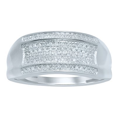 10K 0.13-0.15CT D-RING MEN BAND RDS