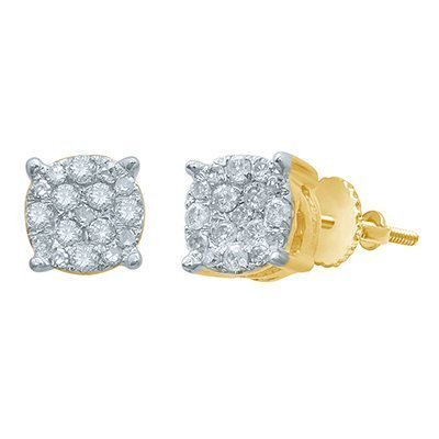 10K 0.13-0.16CT D-EARRINGS RDS