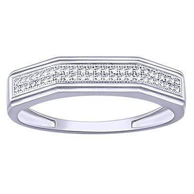 10K 0.13-0.17CT D-RING BAND MEN'S RDS MP