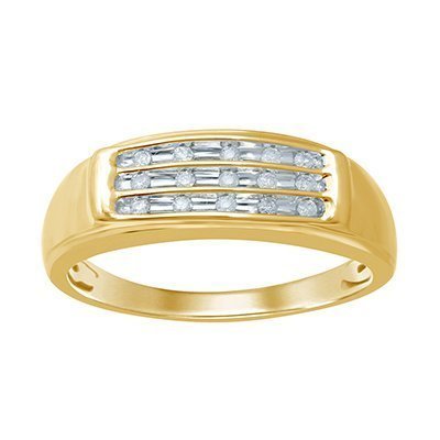 10K 0.13CT D-RING MEN RDS