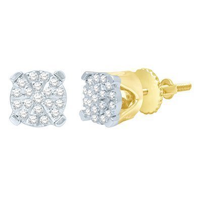 10K 0.14-0.16CT D-EARRING RDS