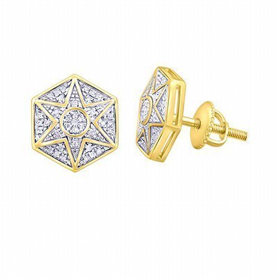 10K 0.14-0.17CT D-EARRING LDS RDS