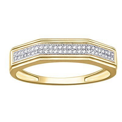 10K 0.14-0.17CT D-RING BAND MEN'S RDS MP