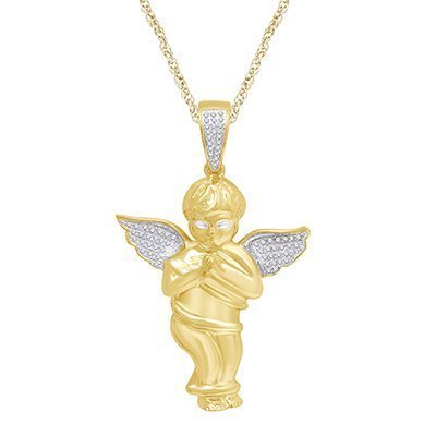 10K 0.14-0.18CT D-PENDANT RDS