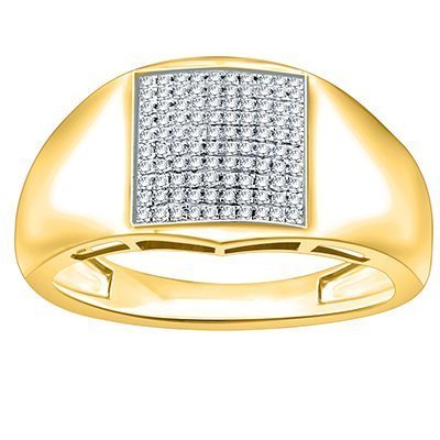 10K 0.14-0.23CT D- RING MENS RDS MP