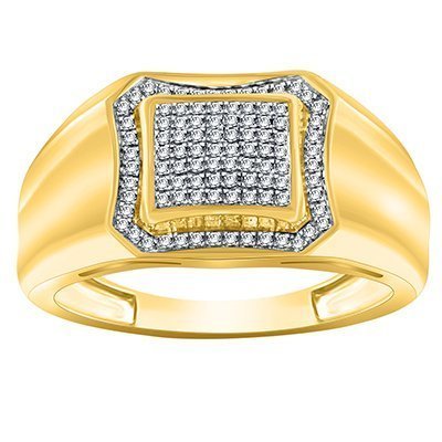 10K 0.14-0.24CT D-RING MEN RDS